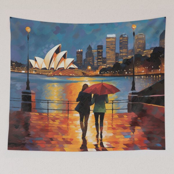 Item preview, Couple in the Rain in Sydney designed and sold by Rtymer.