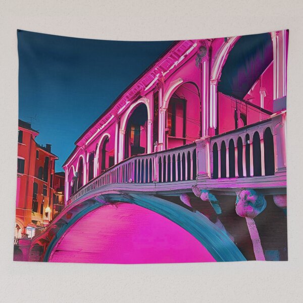 Item preview, VENICE RIALTO BRIDGE NEON CITY designed and sold by milestotreasure.