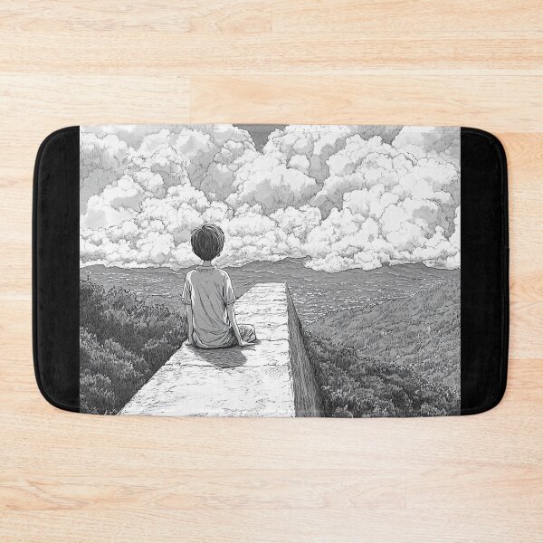 Item preview, Sunlit Longing – black and white melancholic manga anime boy designed and sold by ForsakenFrames.