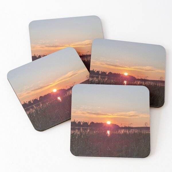 Item preview, Sunset over the lake  designed and sold by bluerosesart37.