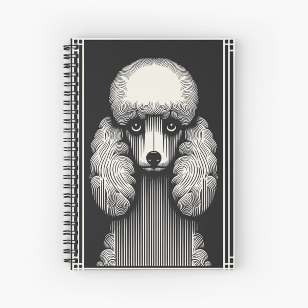 Poodle Halloween & Grunge Aesthetic Spiral Notebook