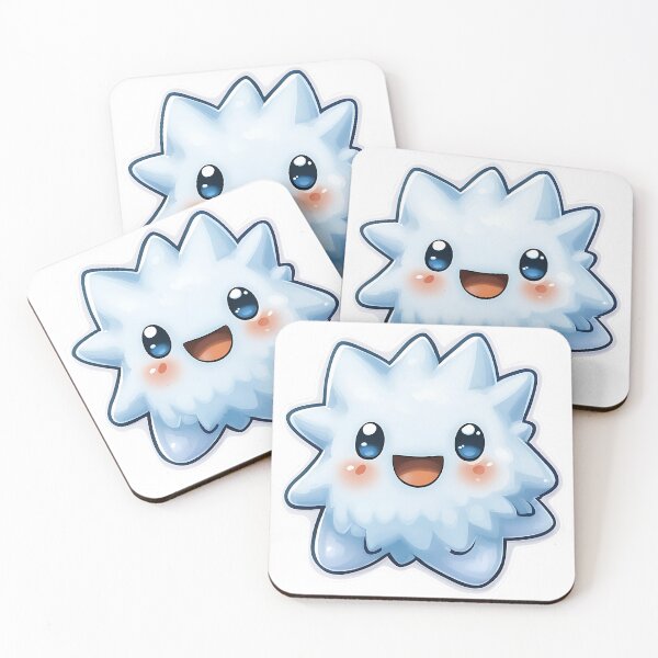 Item preview, Adorable Fluffy Blue Creature - Kawaii Cute Character designed and sold by Creet-Design.