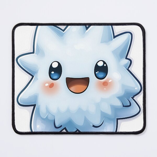 Item preview, Adorable Fluffy Blue Creature - Kawaii Cute Character designed and sold by Creet-Design.