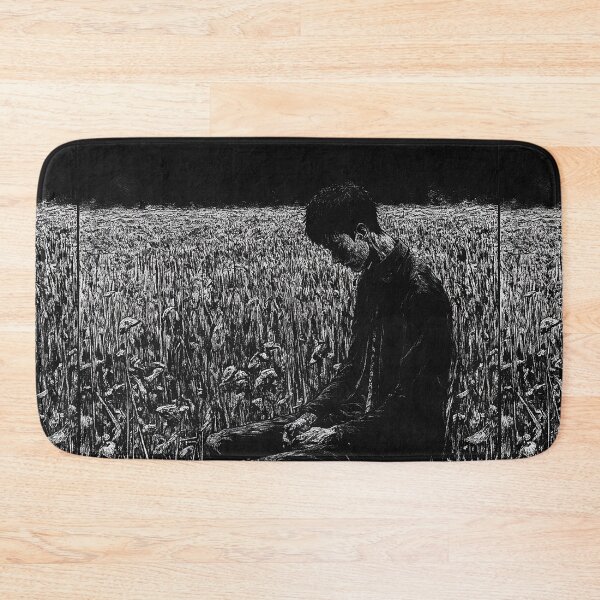 Item preview, The Weight of Silence – black and white melancholic manga anime boy designed and sold by ForsakenFrames.