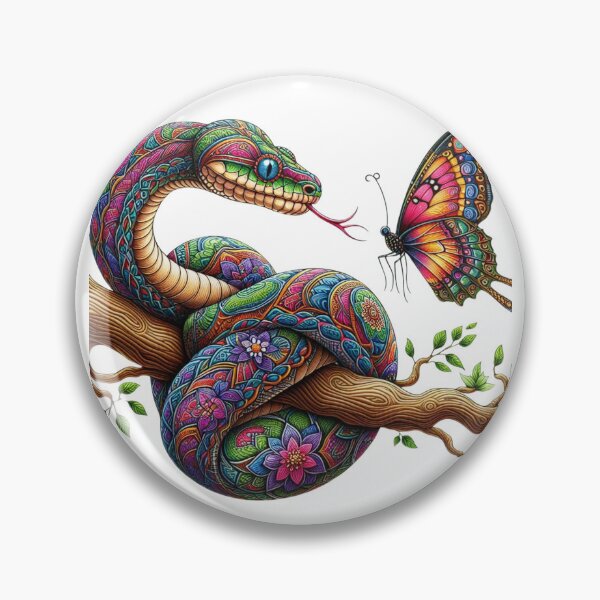 Item preview, Unexpected Encounter: Snake and Butterfly designed and sold by Migue Design.