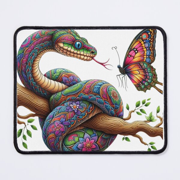 Item preview, Unexpected Encounter: Snake and Butterfly designed and sold by Migue Design.