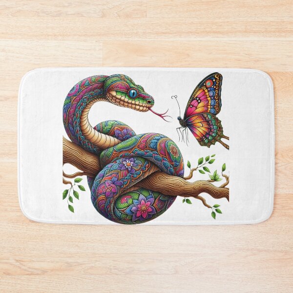 Item preview, Unexpected Encounter: Snake and Butterfly designed and sold by Migue Design.