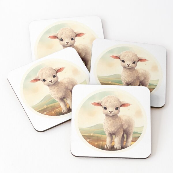 Item preview, Cute lamb // little lamb // flowers // majestic // lamb poster // baby lamb designed and sold by SMARTKIT  DESIGNAGENCY.