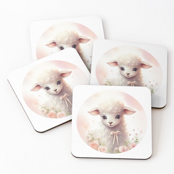 Item preview, Cute lamb // little lamb // flowers // majestic // lamb poster // baby lamb designed and sold by SMARTKIT  DESIGNAGENCY.