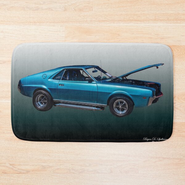 Item preview, Blue 1969 AMC AMX Photo, Classic American Muscle Car Art, Iconic Retro Automotive, Vintage Two-Seater Sports Car Decor designed and sold by Bryan Spellman.