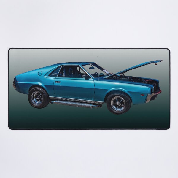 Item preview, Blue 1969 AMC AMX Photo, Classic American Muscle Car Art, Iconic Retro Automotive, Vintage Two-Seater Sports Car Decor designed and sold by Bryan Spellman.