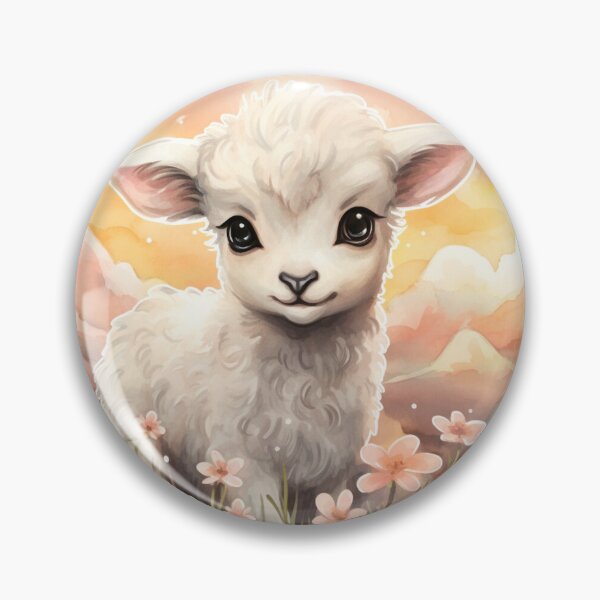 Item preview, Cute lamb // little lamb // flowers // majestic // lamb poster // baby lamb designed and sold by SMARTKIT  DESIGNAGENCY.