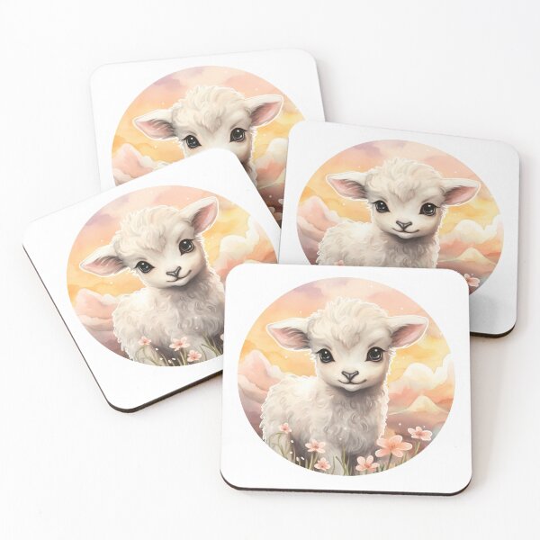 Item preview, Cute lamb // little lamb // flowers // majestic // lamb poster // baby lamb designed and sold by SMARTKIT  DESIGNAGENCY.