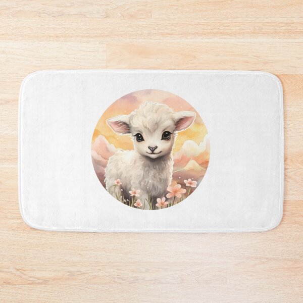 Item preview, Cute lamb // little lamb // flowers // majestic // lamb poster // baby lamb designed and sold by SMARTKIT  DESIGNAGENCY.