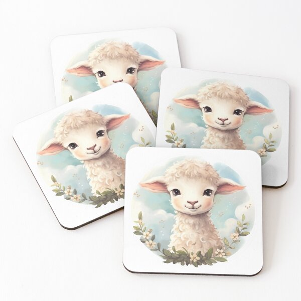 Item preview, Cute lamb // little lamb // flowers // majestic // lamb poster // baby lamb designed and sold by SMARTKIT  DESIGNAGENCY.