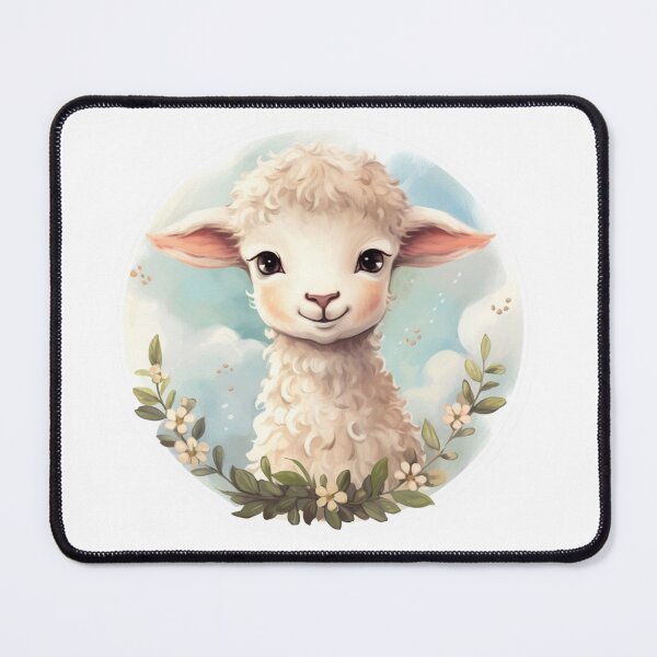 Item preview, Cute lamb // little lamb // flowers // majestic // lamb poster // baby lamb designed and sold by SMARTKIT DESIGNAGENCY.