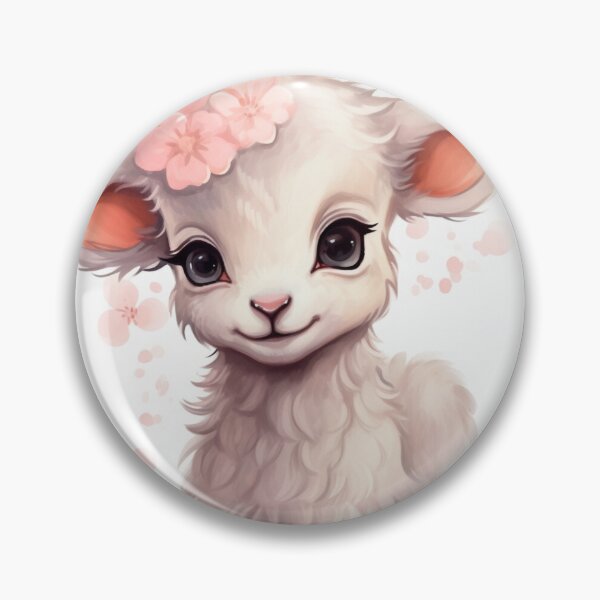 Item preview, Cute lamb // little lamb // flowers // majestic // lamb poster // baby lamb designed and sold by SMARTKIT  DESIGNAGENCY.