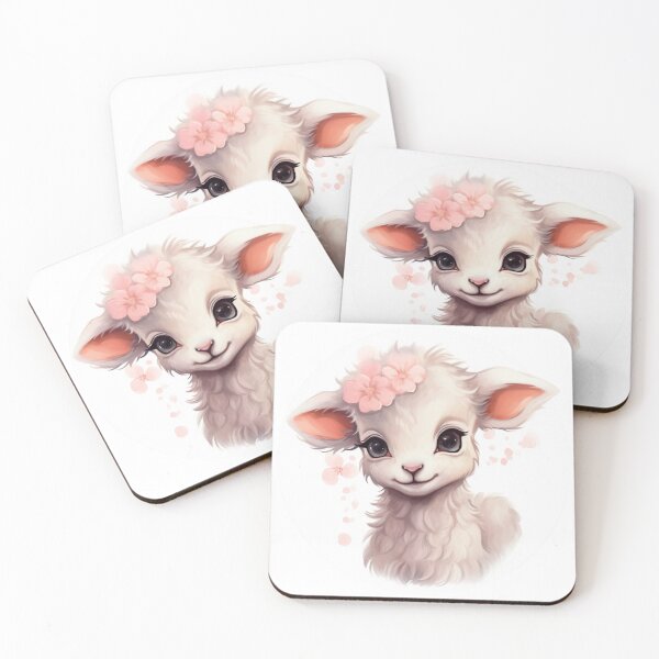 Item preview, Cute lamb // little lamb // flowers // majestic // lamb poster // baby lamb designed and sold by SMARTKIT  DESIGNAGENCY.