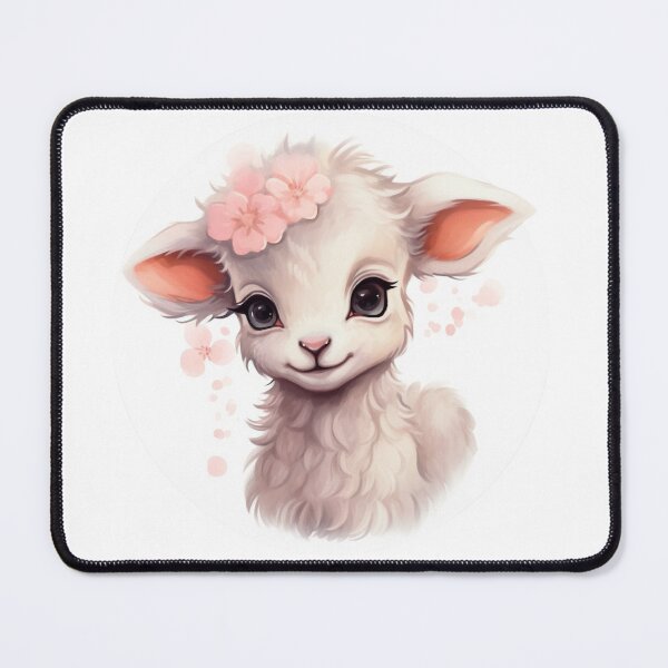 Item preview, Cute lamb // little lamb // flowers // majestic // lamb poster // baby lamb designed and sold by SMARTKIT  DESIGNAGENCY.