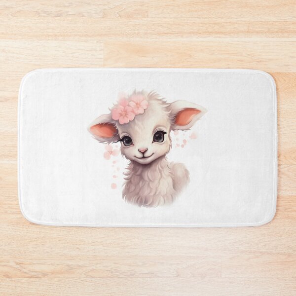 Item preview, Cute lamb // little lamb // flowers // majestic // lamb poster // baby lamb designed and sold by SMARTKIT  DESIGNAGENCY.
