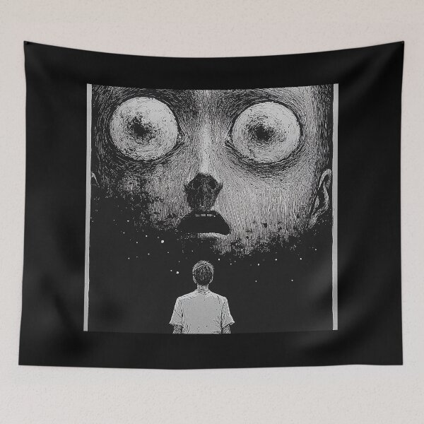 Item preview, Celestial Gaze - black and white horror manga anime boy designed and sold by ForsakenFrames.