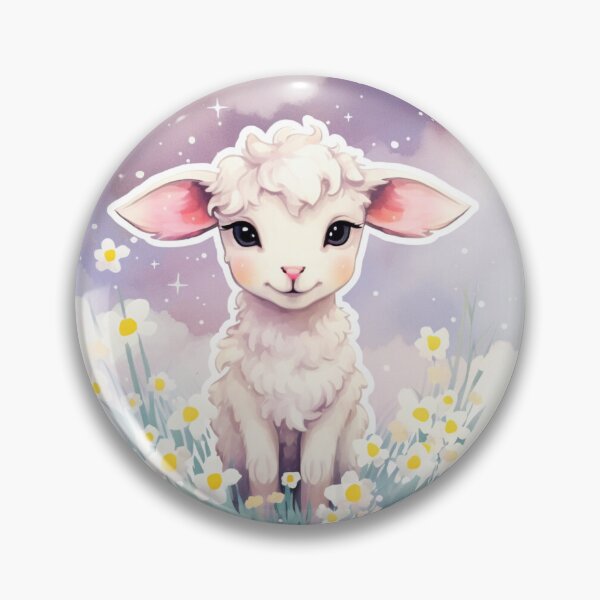 Item preview, Cute lamb // little lamb // flowers // majestic // lamb poster // baby lamb designed and sold by SMARTKIT  DESIGNAGENCY.