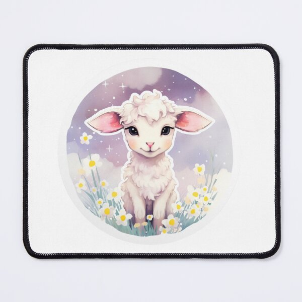 Item preview, Cute lamb // little lamb // flowers // majestic // lamb poster // baby lamb designed and sold by SMARTKIT DESIGNAGENCY.