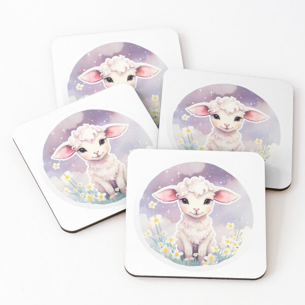 Item preview, Cute lamb // little lamb // flowers // majestic // lamb poster // baby lamb designed and sold by SMARTKIT  DESIGNAGENCY.