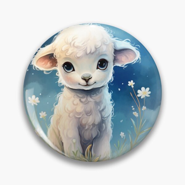 Item preview, Cute lamb // little lamb // flowers // majestic // lamb poster // baby lamb designed and sold by SMARTKIT  DESIGNAGENCY.