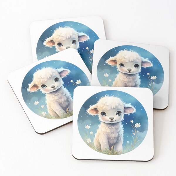 Item preview, Cute lamb // little lamb // flowers // majestic // lamb poster // baby lamb designed and sold by SMARTKIT  DESIGNAGENCY.