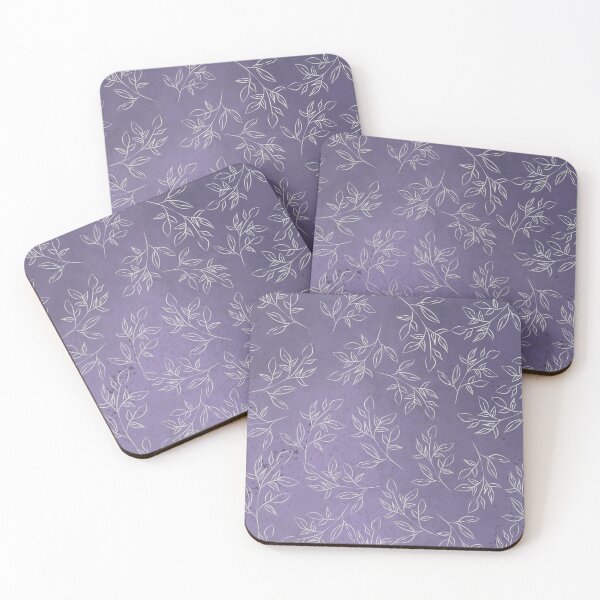 Item preview,  White Plants Purple Art designed and sold by Asmaa Abdul-Azim.