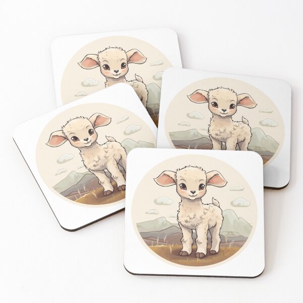 Item preview, Cute lamb // little lamb // flowers // majestic // lamb poster // baby lamb designed and sold by SMARTKIT  DESIGNAGENCY.