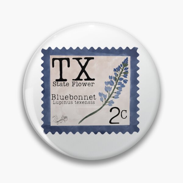 Item preview, Texas Bluebonnet: Texas State Flower Stamp designed and sold by Marguerite Artistry.