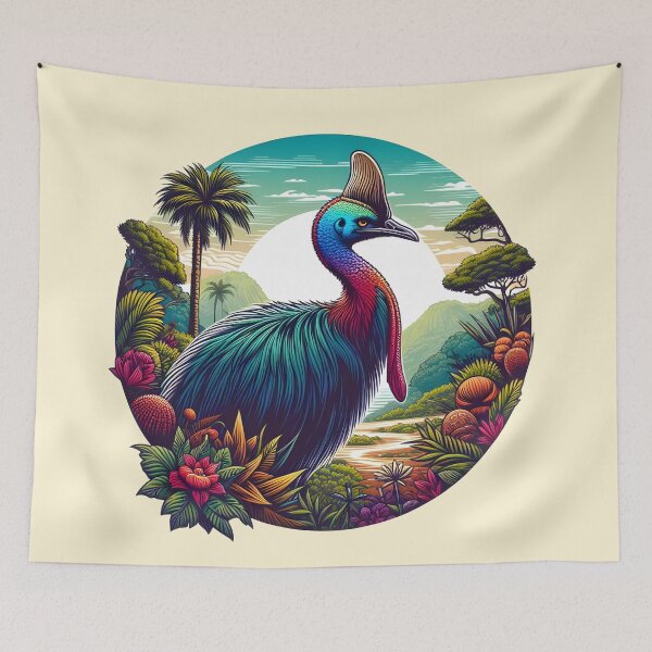Item preview, Cassowary Art #12 | Cassowary Lovers designed and sold by ksgraphics222.