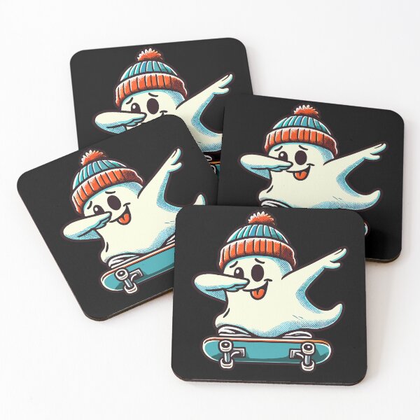 Item preview, Skateboaring Dabbing Ghost Skateboard Dab designed and sold by LuminOrb.