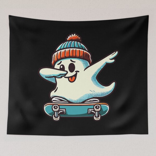 Item preview, Skateboaring Dabbing Ghost Skateboard Dab designed and sold by LuminOrb.