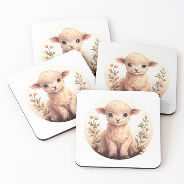 Item preview, Cute lamb // little lamb // flowers // majestic // lamb poster // baby lamb designed and sold by SMARTKIT  DESIGNAGENCY.
