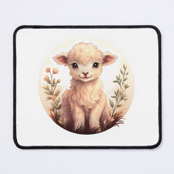 Item preview, Cute lamb // little lamb // flowers // majestic // lamb poster // baby lamb designed and sold by SMARTKIT  DESIGNAGENCY.