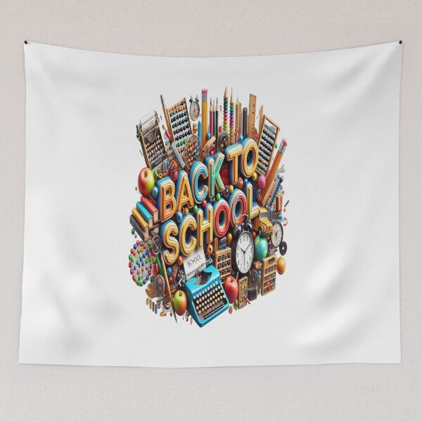 Item preview, Retro Back to School Supplies Design designed and sold by FashionFusionFL.