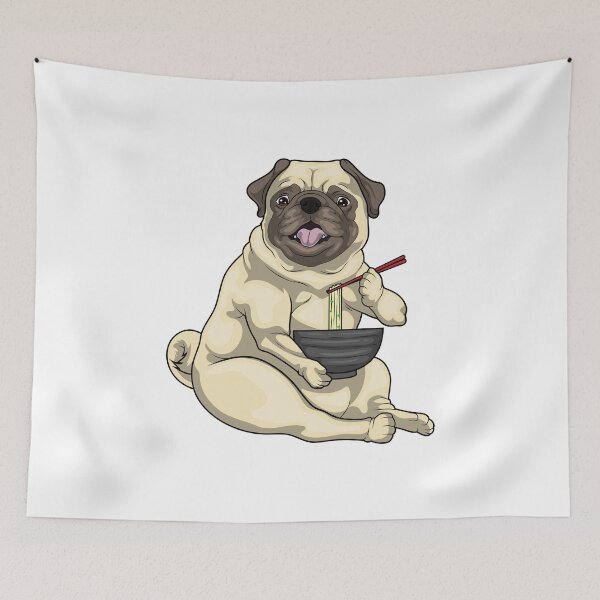 Item preview, Pug Cook Ramen Cooking  designed and sold by Snabdesign84.