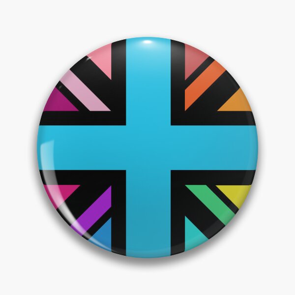 Aperçu de l'œuvre Union Jack/Drapeau multicolore + noir créée et vendue par NataliePaskell.