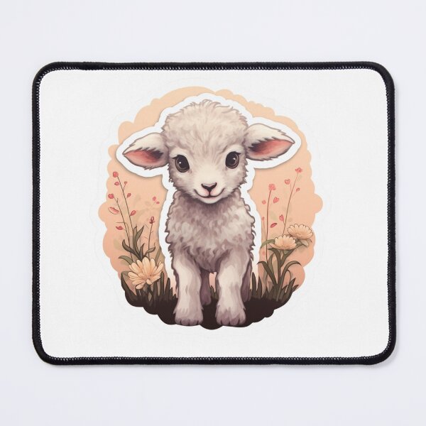 Item preview, Cute lamb // little lamb // flowers // majestic // lamb poster // baby lamb designed and sold by SMARTKIT  DESIGNAGENCY.