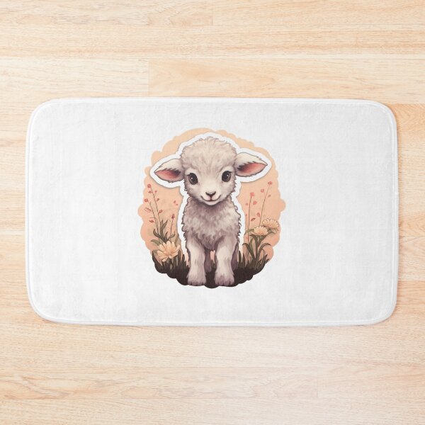 Item preview, Cute lamb // little lamb // flowers // majestic // lamb poster // baby lamb designed and sold by SMARTKIT  DESIGNAGENCY.