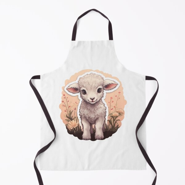 Item preview, Cute lamb // little lamb // flowers // majestic // lamb poster // baby lamb designed and sold by SMARTKIT DESIGNAGENCY.