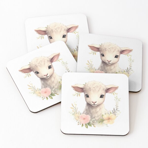 Item preview, Cute lamb // little lamb // flowers // majestic // lamb poster // baby lamb designed and sold by SMARTKIT  DESIGNAGENCY.