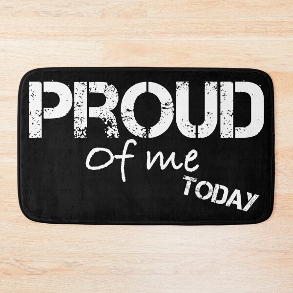 Item preview, Proud of you today, grunge words, white designed and sold by BeebopGraphics.