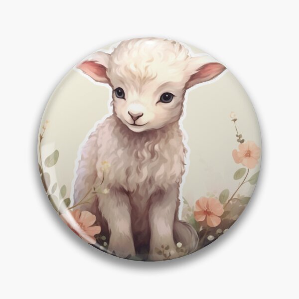 Item preview, Cute lamb // little lamb // flowers // majestic // lamb poster // baby lamb designed and sold by SMARTKIT  DESIGNAGENCY.