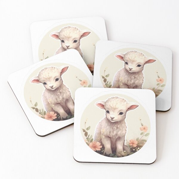 Item preview, Cute lamb // little lamb // flowers // majestic // lamb poster // baby lamb designed and sold by SMARTKIT  DESIGNAGENCY.