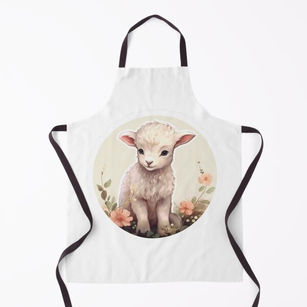 Item preview, Cute lamb // little lamb // flowers // majestic // lamb poster // baby lamb designed and sold by SMARTKIT DESIGNAGENCY.