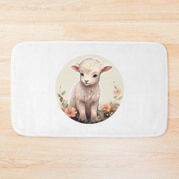 Item preview, Cute lamb // little lamb // flowers // majestic // lamb poster // baby lamb designed and sold by SMARTKIT  DESIGNAGENCY.